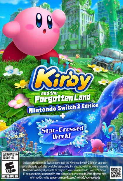 Обложка Kirby and the Forgotten Land: Nintendo Switch 2 Edition + Star-Crossed World